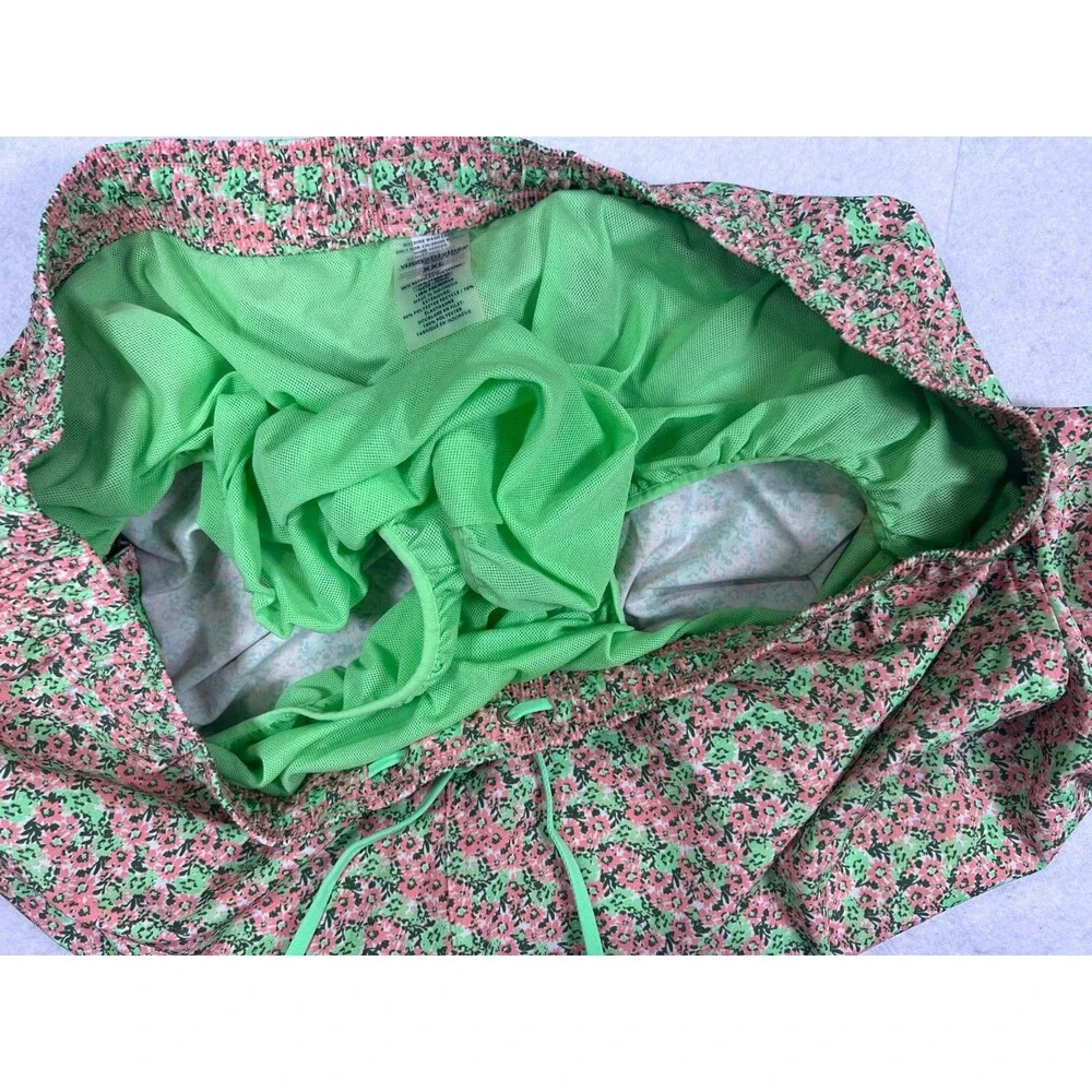Vineyard Vines Swim Trunks Mens 2XL Pink Green Mesh Lining 7